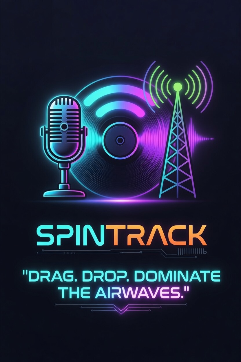 SpinTrack — Drag. Drop. Dominate the airwaves.
